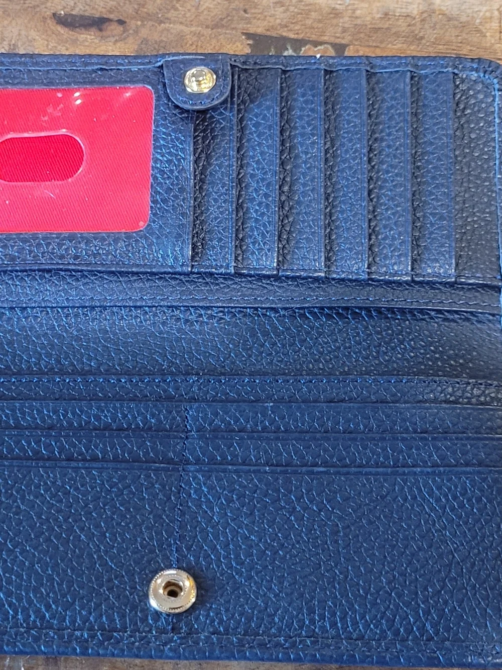 Dooney & Bourke Navy Pebble Leather Wallet